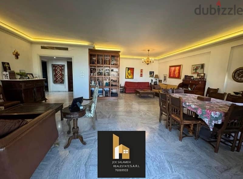 Apartment for sale in Kfarehbab 185m2 for 165,000$cash/شقة في كفرحباب 1
