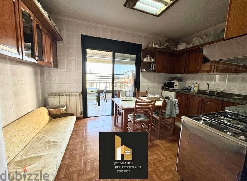 Apartment for sale in Kfarehbab 185m2 for 165,000$cash/شقة في كفرحباب 4