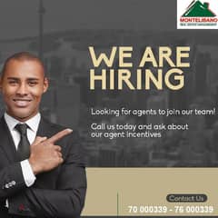 We are Hiring Sales Agent in All Branches