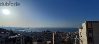 Apartment sea view in Jal el Dib for rentشقة مطلة على البحر