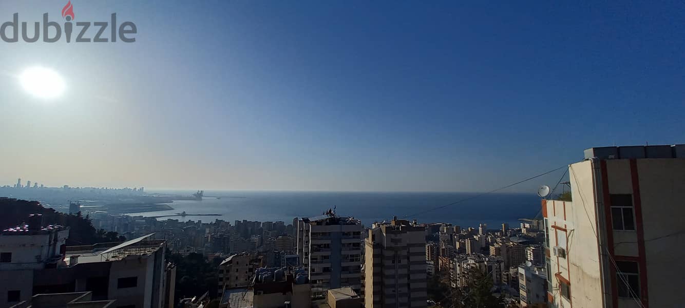 Apartment sea view in Jal el Dib for rentشقة مطلة على البحر 0