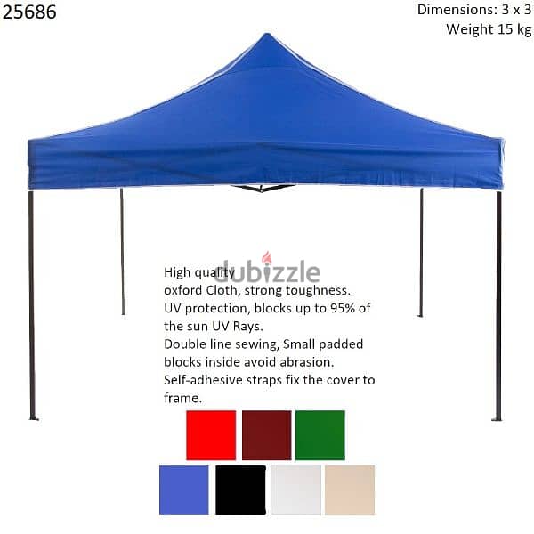 Outdoor Waterproof Canopy Tent 3 x 3 M 0