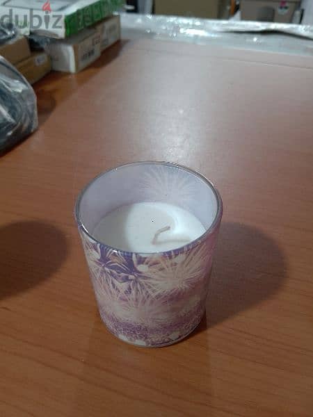 german store candle in glass 7x8cm 1