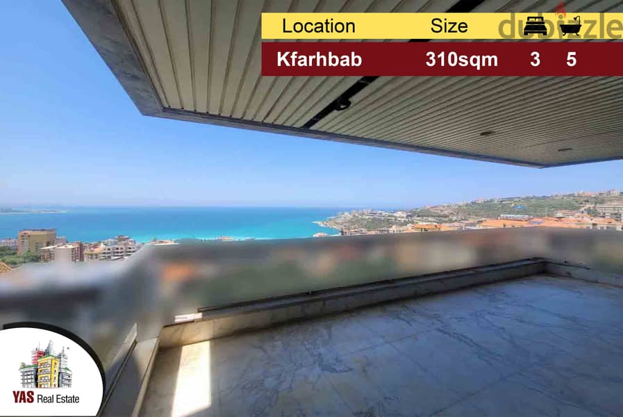 Kfarhbab 310m2 | Luxury | Sea View | Catchy Deal | K 0