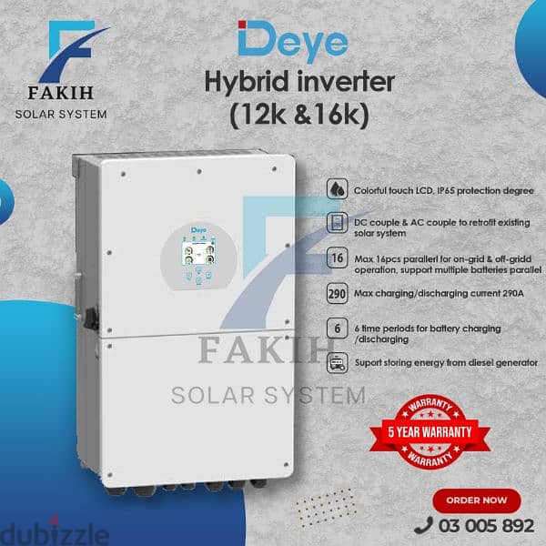 DEYE INVERTER & LITHIUM 4