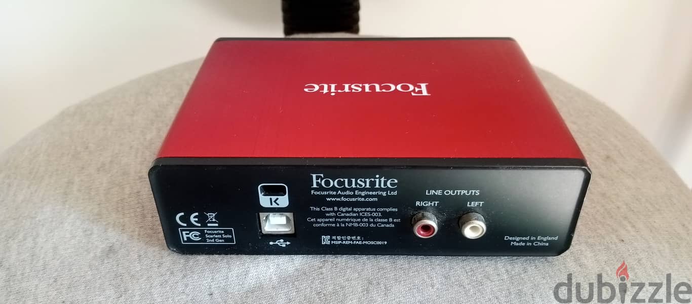 Focustrite . scarlett solo 1