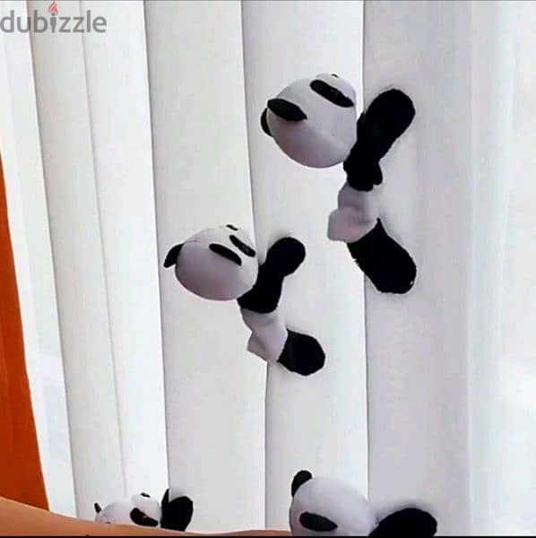 adorable plushy panda magnets 6