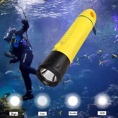 Yupard Professional Diving Flashlight, 2000 Lumen Torch, 80m