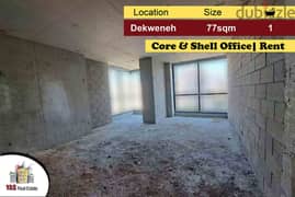 Dekweneh 77m2 | Office for Rent | Active Tower | Core & Shell | MJ |