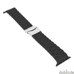 Silicone Strap Deployment Clasp Buckle for Apple Watch 42 44 45 49mm