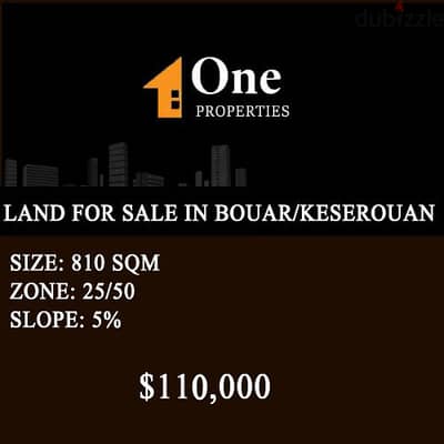 LAND FOR SALE in BOUAR/KESEROUAN.