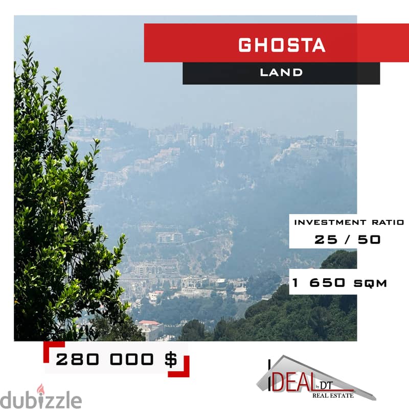 Land for sale in Ghosta 1650 sqm ref#WT18305 0