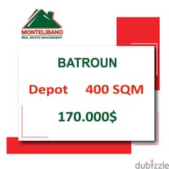 Depot for sale in Batroun With a Prime Location!!!