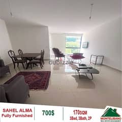 700$Cash/Month!! Apartment For Rent In Sahel Alma!!