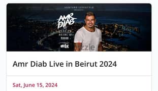 Amr Diab Concert Tickets