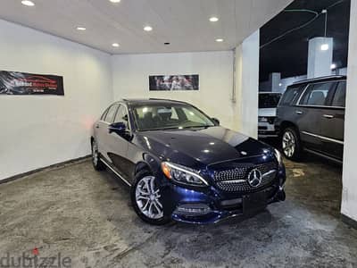 2016 Mercedes C300 Dark Blue/Black Leather 45000 Miles Like New!