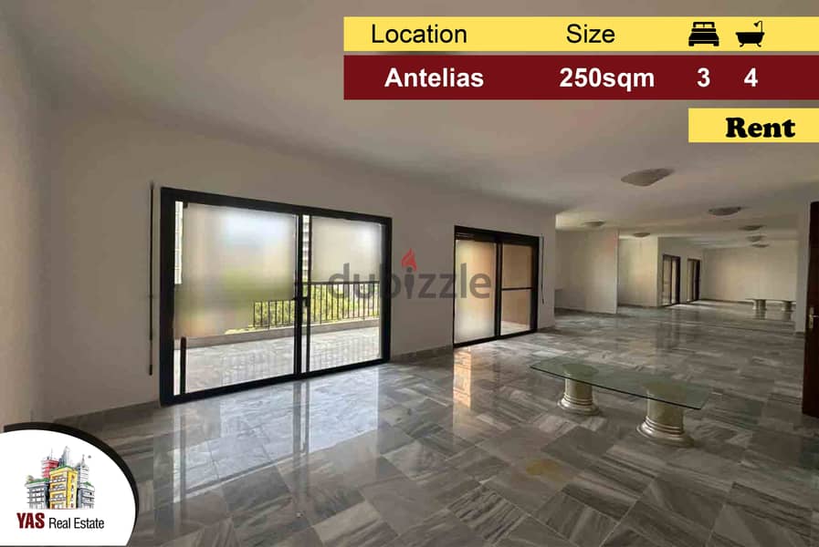 Antelias 250m2 | Rent | Well Maintained | View | Prime Location | MJ | 0