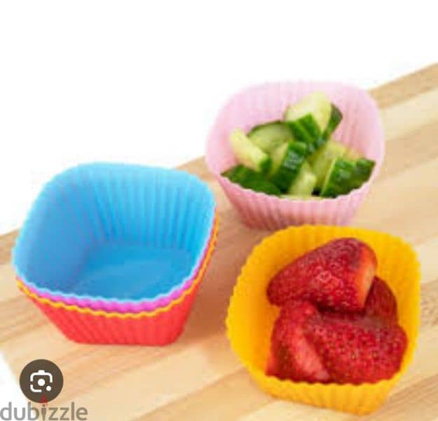 round and square cupcake molds 2