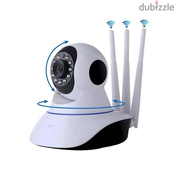 WiFi IP Camera 3 Antennas P2P 1080P/2.0MP Network Night Vision 360° 2