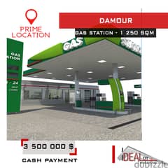 PRIME LOCATION , Gaz Station For Sale in Damour 1250 sqm REF#JJ26089