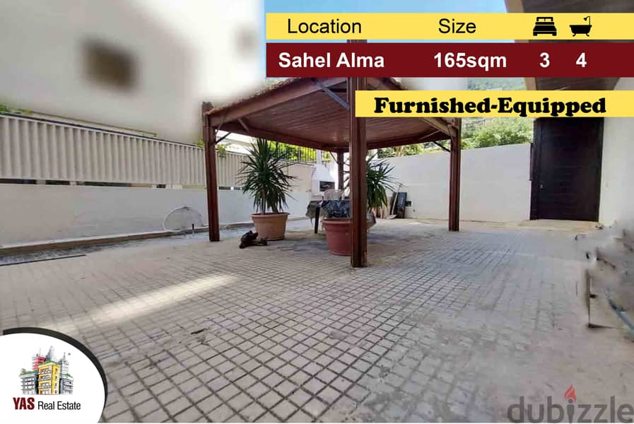 Sahel Alma 165m2 | 100m2 Terrace | Furnished | Private Entrance|IV 0