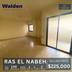 Spacious 170 sqm Apt in Ras Nabeh | $225K |شقة للبيع في شارع رأس النبع
