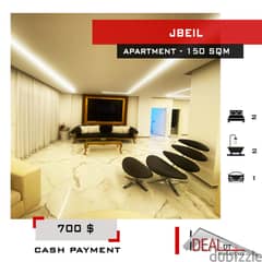 Sea View , Furnished Apartment for rent in Jbeil 150 sqm ref#jj26090