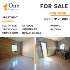 BRAND NEW APARTMENT for SALE,in JBEIL TOWN.