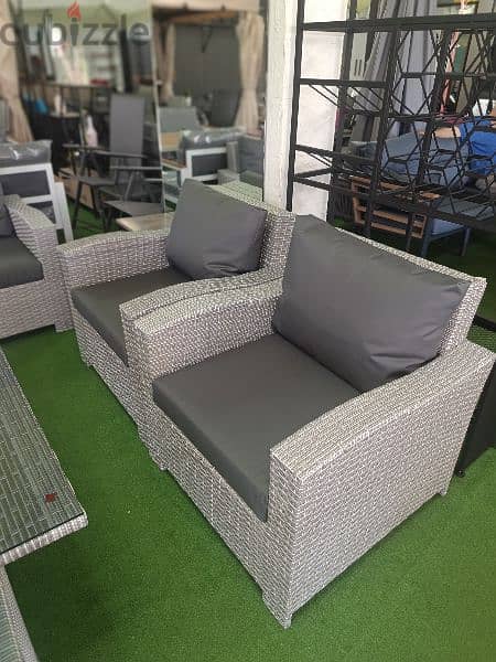 طقم رزين 7 مقاعد فرش ضد الماء. set resin outdoor 3