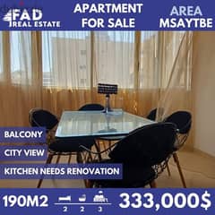 Apartment for sale in Msaytbe شقة للبيع في المصيطبة