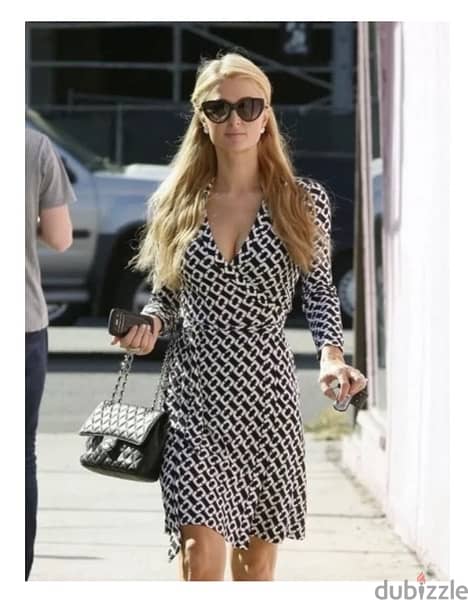 DVF logo wrap dress 0