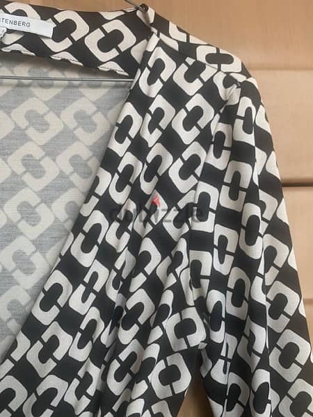 DVF logo wrap dress 5