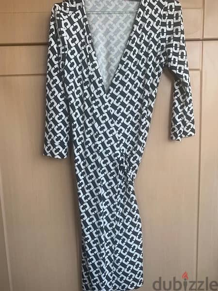 DVF logo wrap dress 6