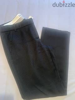 marella jacquard black pants