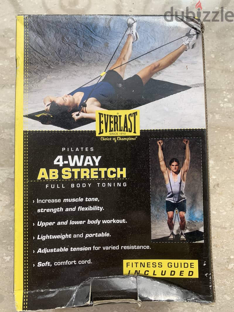 Everlast Pilates 4 way Abs stretching cords- 0