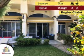 Rimal resort 114m2 | Garden | Duplex | Luxury | Sea View | MY |
