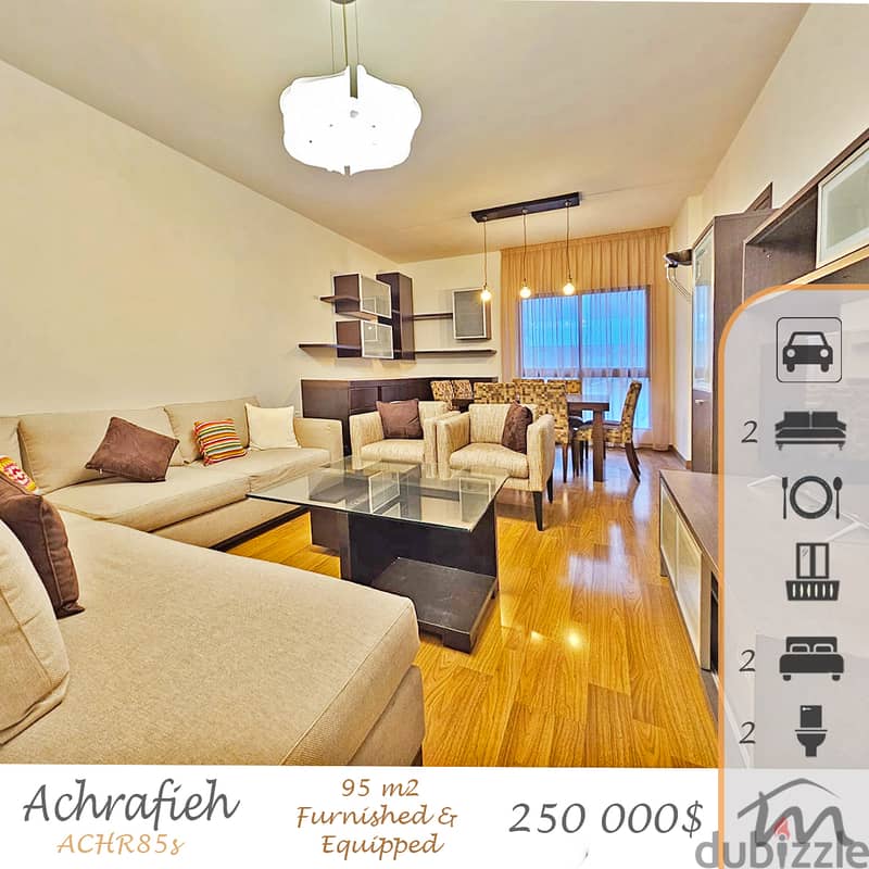 Ashrafieh | Prime Location | Furnished 2 Bedrooms Ap | Parking Spot 0