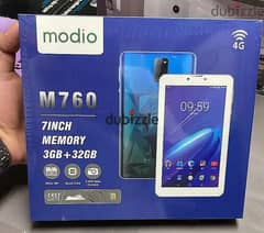 Modio tablet pc M760 4g 3/32gb 7inch /charger/usb cable/Bluetooth head