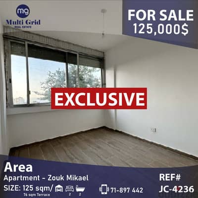 JC-4236 / Apartment for Sale in Zouk Mikael , شقة للبيع في ذوق مكايل