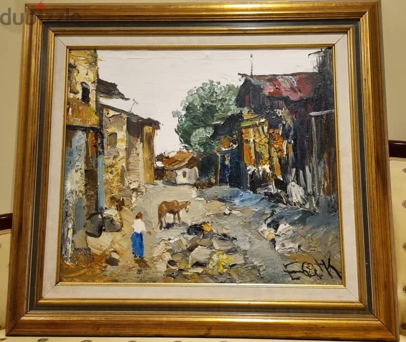 Armenian Village - Oil painting on canvas by KEROP 2