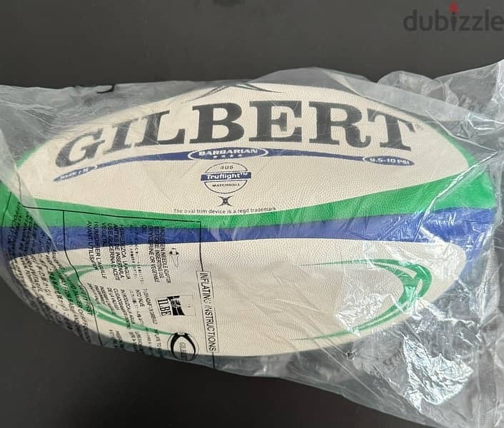 Gilbert Barbarian 405 truflight Rugby Match Ball Size 5 1