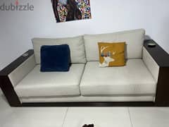 2 big sofas#salon#living room with 2 chairs same color