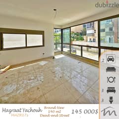 Mazraat Yashouh | Brand New 3 Bedrooms Ap | 2 Parking | Building Age 5