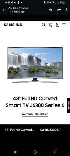 48" full HD curved smart TV J6300 Series A