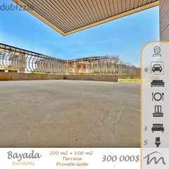 Biyada | Building Age 12 | 200m² + 100m² Terrace | 4 Parking | Catch