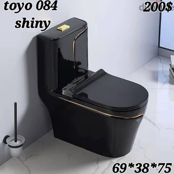 كراسي حمام تعليق اسود. black wall hung toilet seat 9