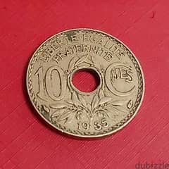1935 France 10 centimes 3rd Republic Lindauer