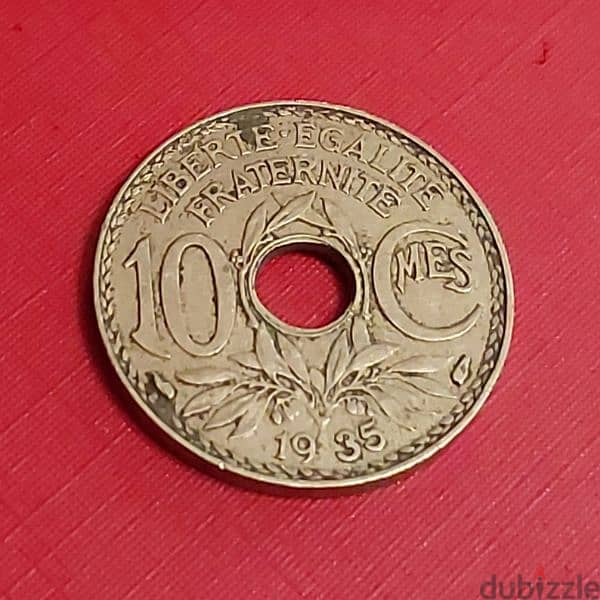 1935 France 10 centimes 3rd Republic Lindauer 0