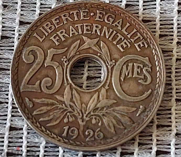 1926 France 25 centimes Lindauer 0