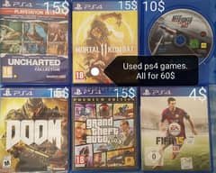 Ps3 and ps4 games used +2 ps3 consoles